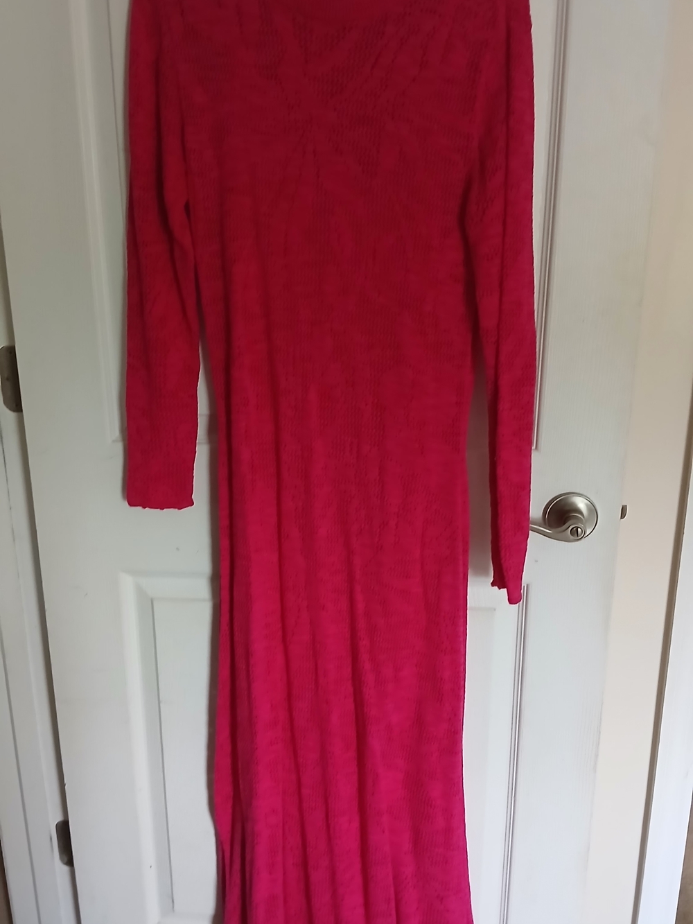 a new day Hot Pink Long Sleeve Maxi Dress